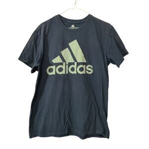 Mens M‎ Adidas Golf Heather Navy Logo Tee T-Shirt